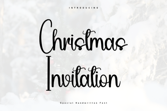 Christmas Invitation: A Handwritten Font for Elegant & Casual Design
