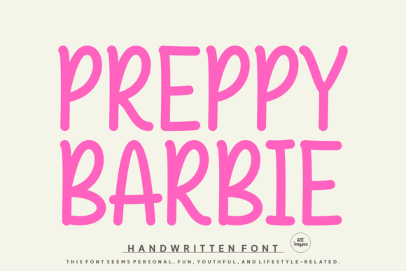 Discover the Charm of Preppy Barbie Font