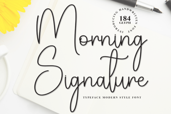 Elevate Your Design with the Morning Signature Font