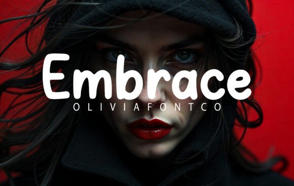 Embrace: A Bold Handwritten Script Font for Modern Design