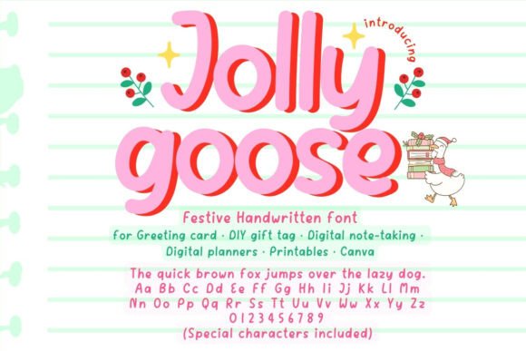 Jolly Goose Font: Your New Go-To Holiday + Everyday Font