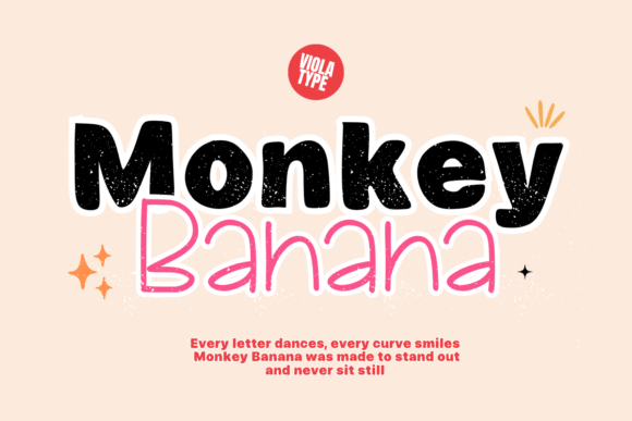 Monkey Banana: A Playful Font Duo for Modern Design
