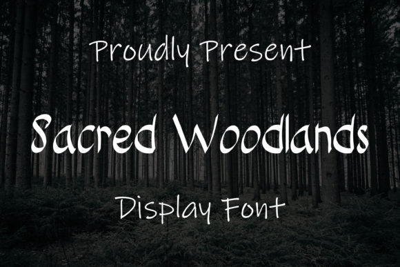Sacred Woodlands: Elevate Your Design with Elegant Typography