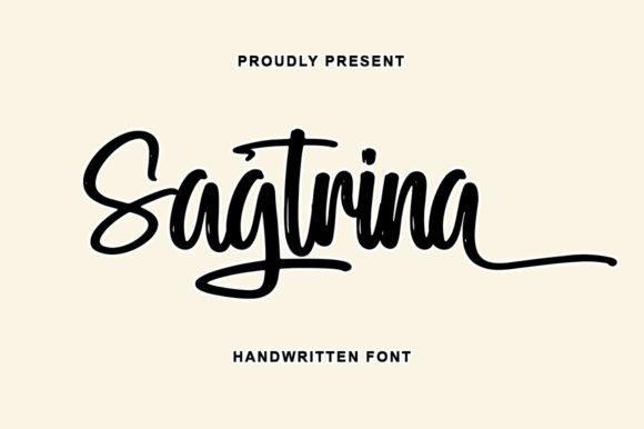 Sagtrina: The Modern Handwritten Font for Expressive Design