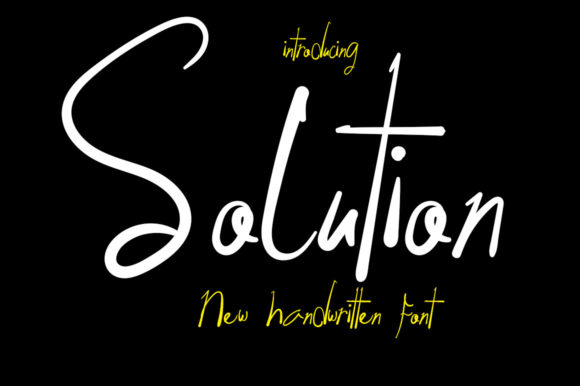 Solution: A Chic Script Font for Modern Design